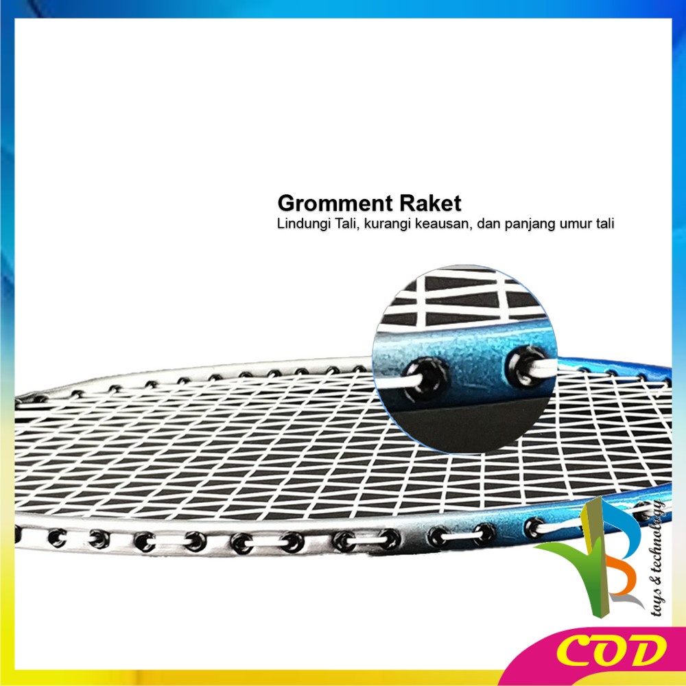 RB-O5-O7 Raket Badminton Set Isi 2 Raket Bulutangkis Bonus Tas Bulu Tangkis Alat Olahraga