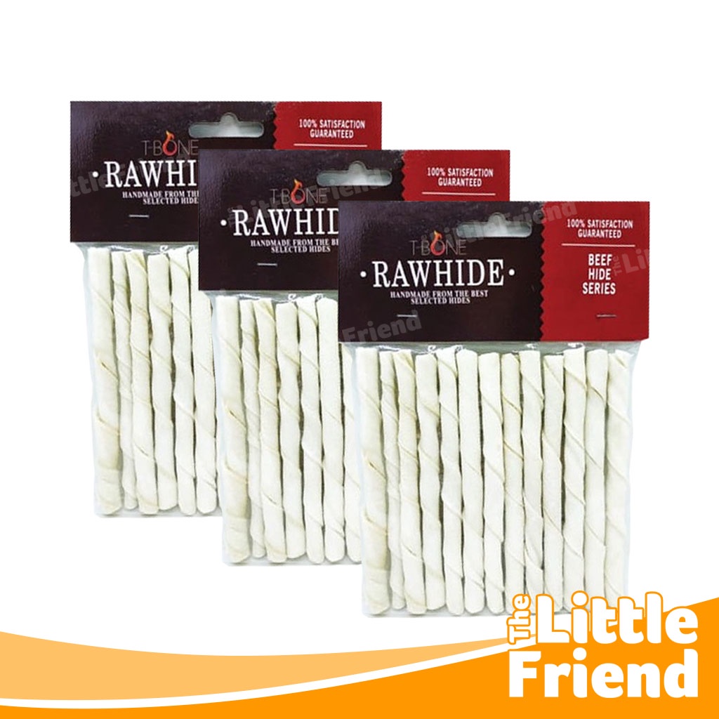 Snack Tulang Gigitan Anjing Twist Bone Stick Rasa Natural dan Milk/Susu Per PACK