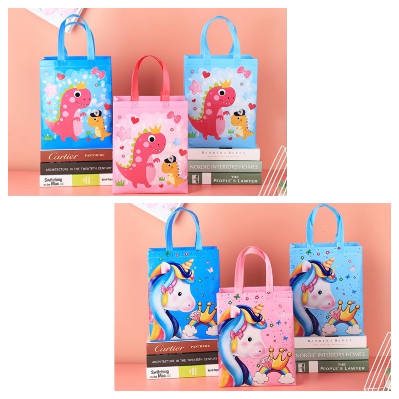 

GOODIE BAG TAS SOUVENIR BESAR UNICORN DINO
