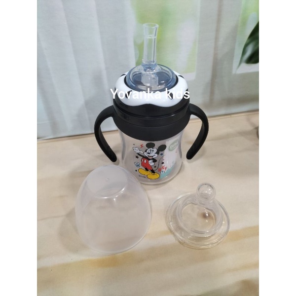 Paket Botol wide Neck Nipple+Straw+Pegangan/Botol Disney Baby Bunny 250 Ml