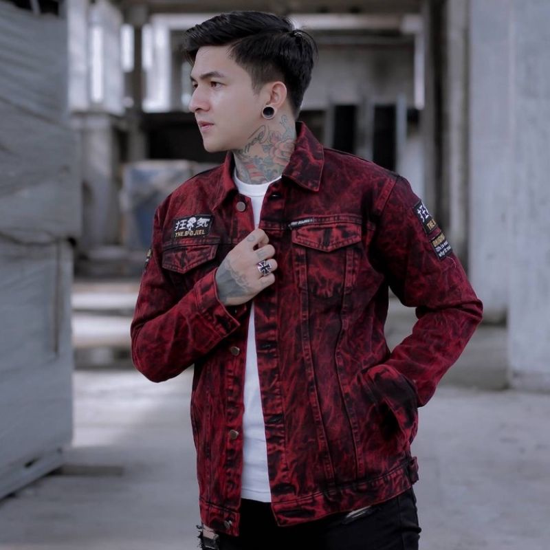 Jaket Jeans Pria Sandwash Bordir Levis Original Distro The Bojiel