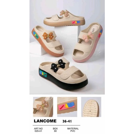 sandal karet wanita import murah motif kupu