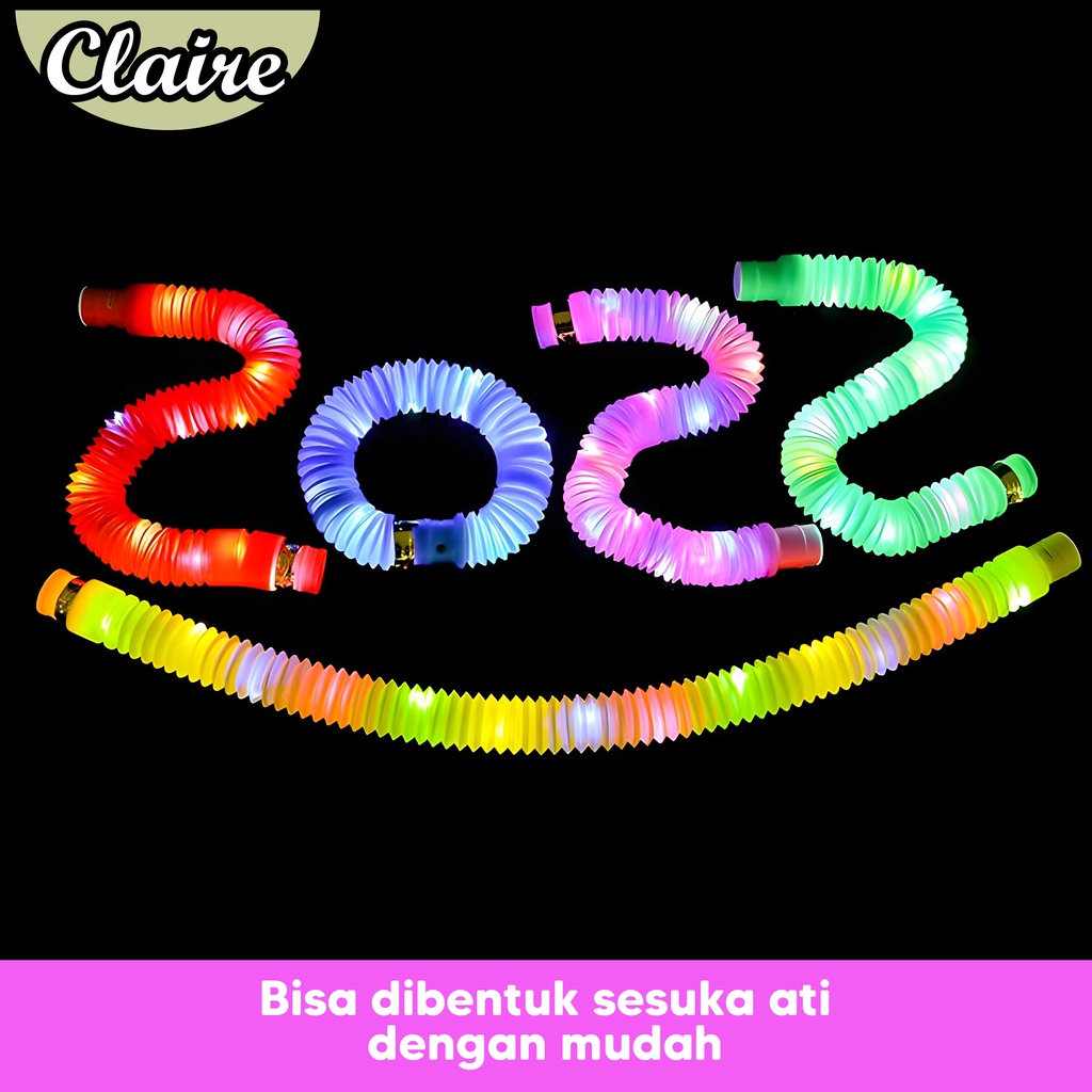 Pop Tubes Light Up LED Mainan Anak / Selang Lampu Mainan Anak