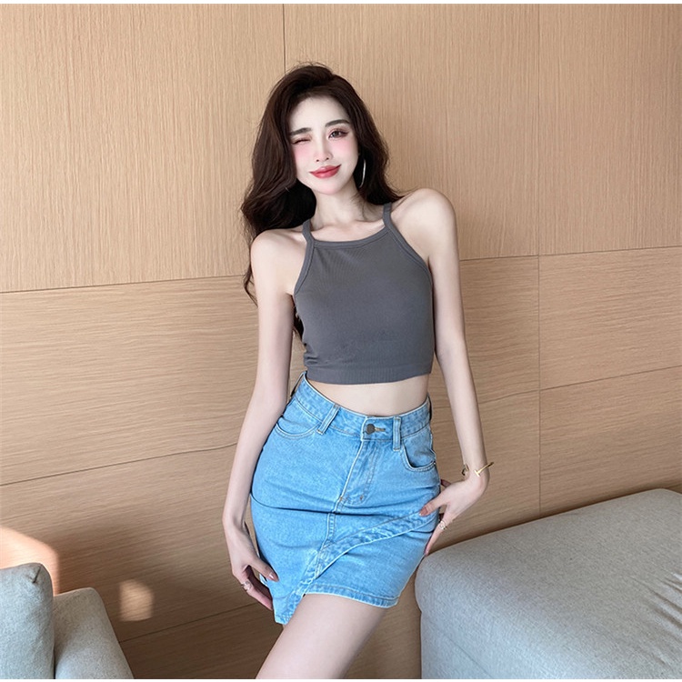Tank Top Bra tanktop Kaos Crop Top BH Fashion Yoga Bra Sport Trendy Kekinian Style Streetwear sexy tanpa kawat Bra Korean