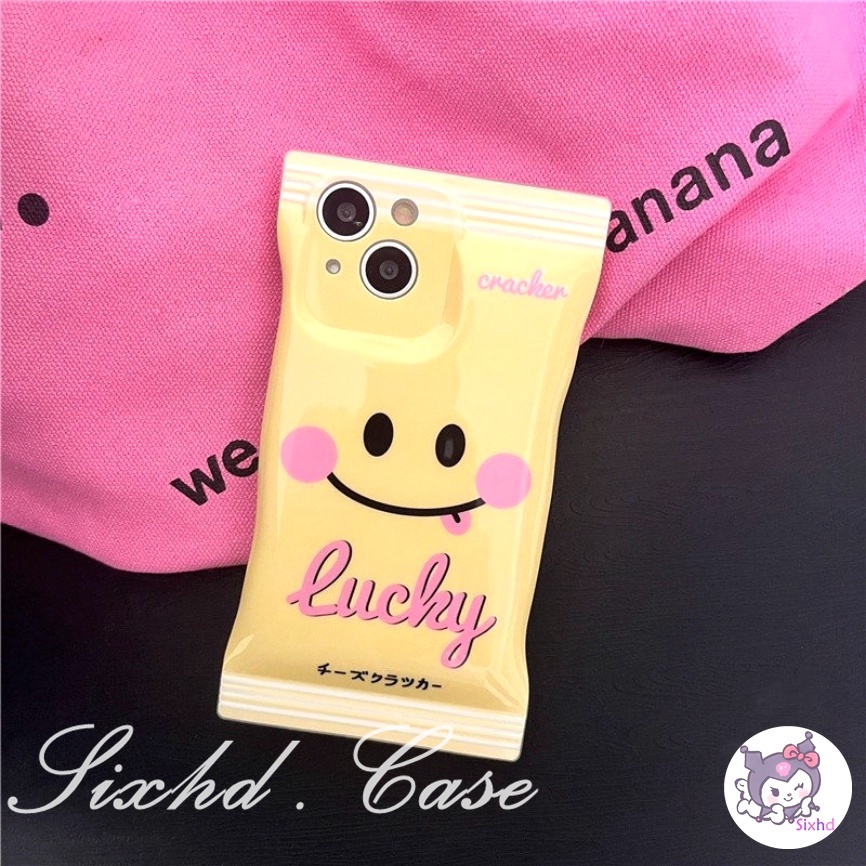 Samsung A04e A04s A03s A12 A13 A23 A33 A53 A54 A22 A32 A50 A50s A30s A71 A51 A31 A21s A52 A72 A30 A20 A11 M23 A04 A03 S22Ultra Snack Bag Lucky Cute Smiling Fashion Phone Case Soft Cover