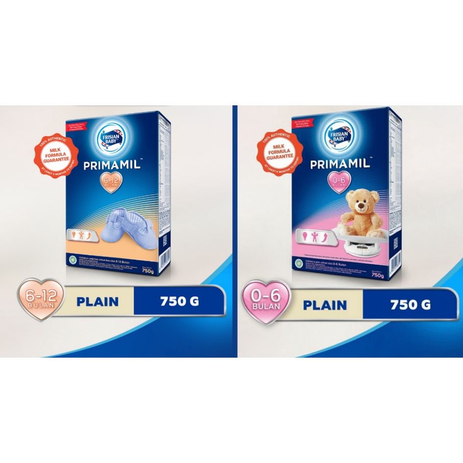 FRISIAN FLAG BABY Primamil - Plain - 750 gr - Susu Formula Bayi (0-6bulan) dan (6-12bulan)