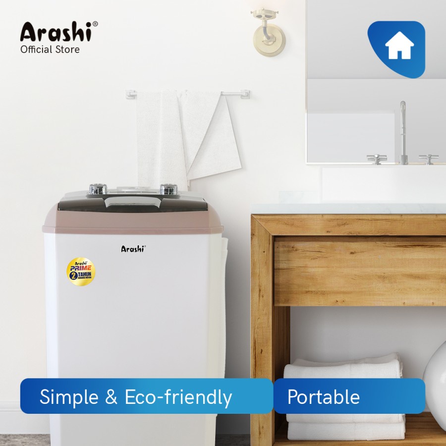 ARASHI Laundry AWM 452A Mesin Cuci 1 Tabung 4.5 KG