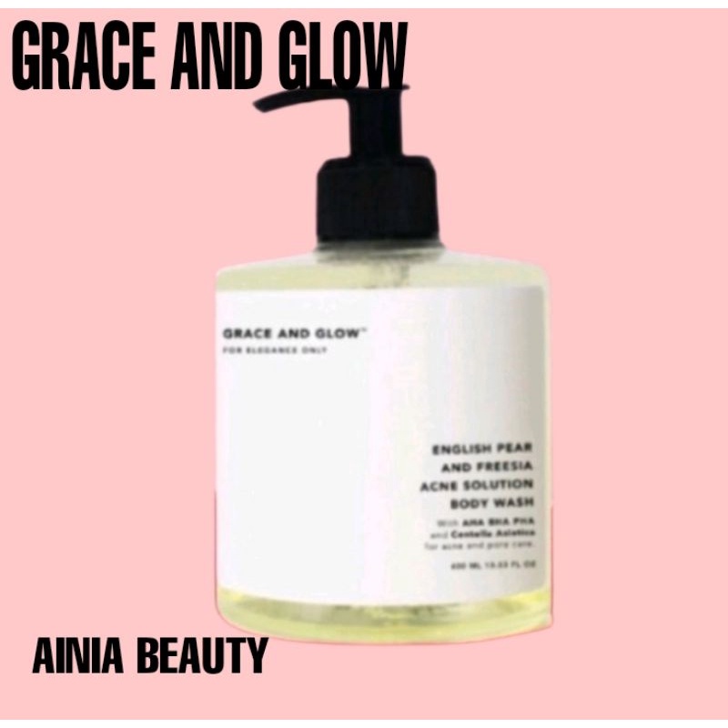 GRACE AND GLOW BODY WASH ENGLISH PEAR AND FREESIA ACNE SOLUTION