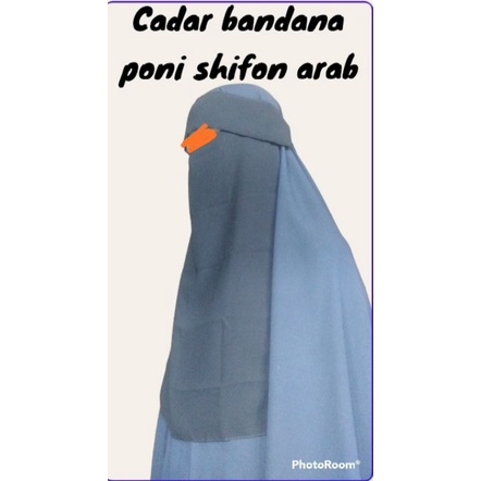 cadar bandana poni siffon Arab
