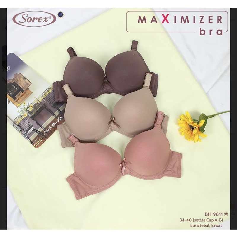 bh /bra sorex berkawat push up bra(tebal busa) art 9811