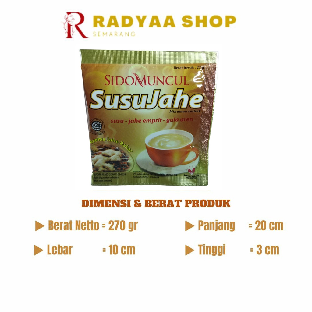 Susu Jahe Gula 10 Sachet Sido Muncul