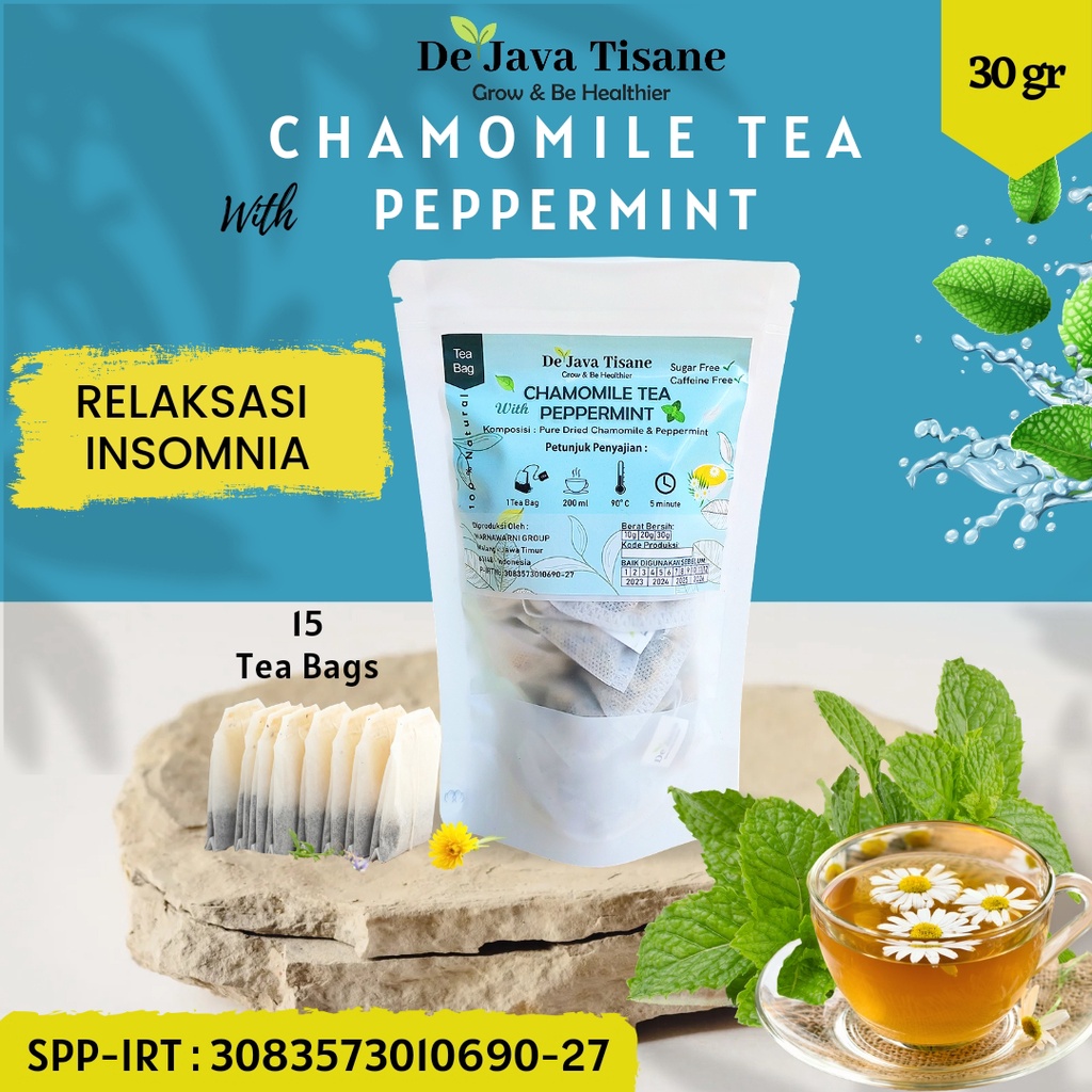 

Chamomile Tea With Peppermint Teh Bunga Chamomile Peppermint Celup 30 gr
