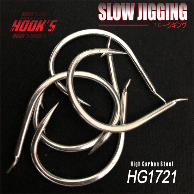 Mata Kail Tidak Berlubang Slow Jigging Hook isi 5pcs