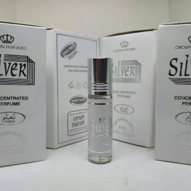 Parfum Al Rehab Original Roll-On Silver 6ml Non Alkohol