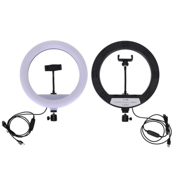 

Unik Lampu Halo Ring Light LED Kamera 12 Inch with Smartphone Holder -White Limited