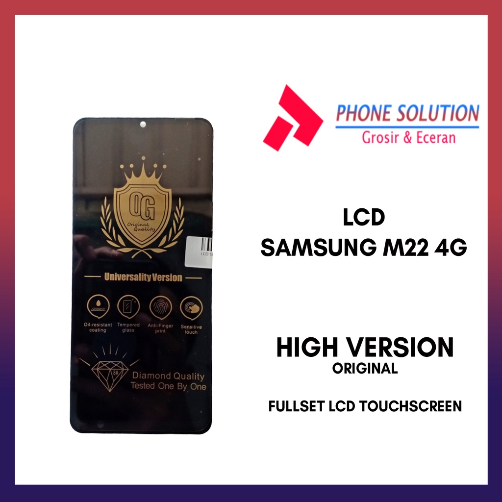 LCD Samsung M22 4G Fullset Touchscreen // Supplier LCD Samsung - Garansi 1 Bulan