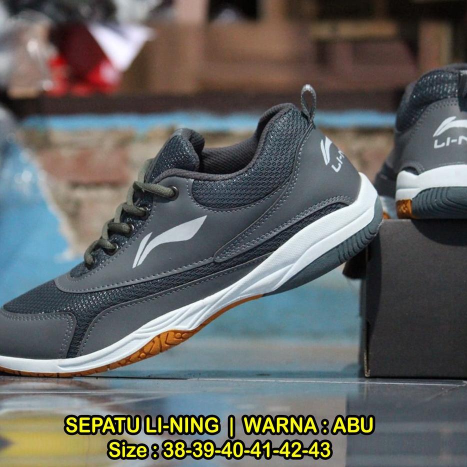Diskon s/d 50% SEPATU PRIA BADMINTON LINING SEPATU OLAHRAGA LARI SENAM SNEAKERS ORIGINAL