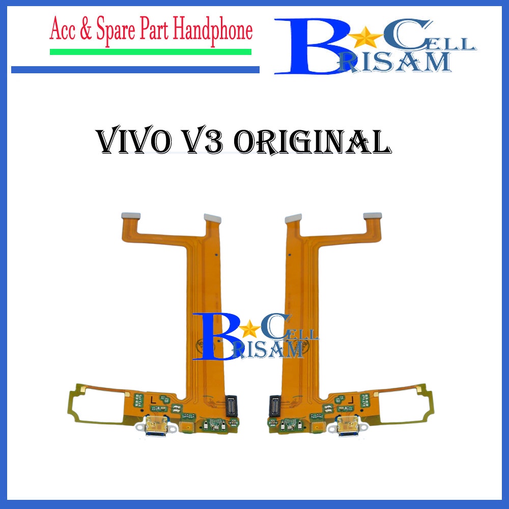 Original Flexible Connector Charger & Mic Vivo V3 Flexibel Fleksibel Konektor Cas Casan Mik