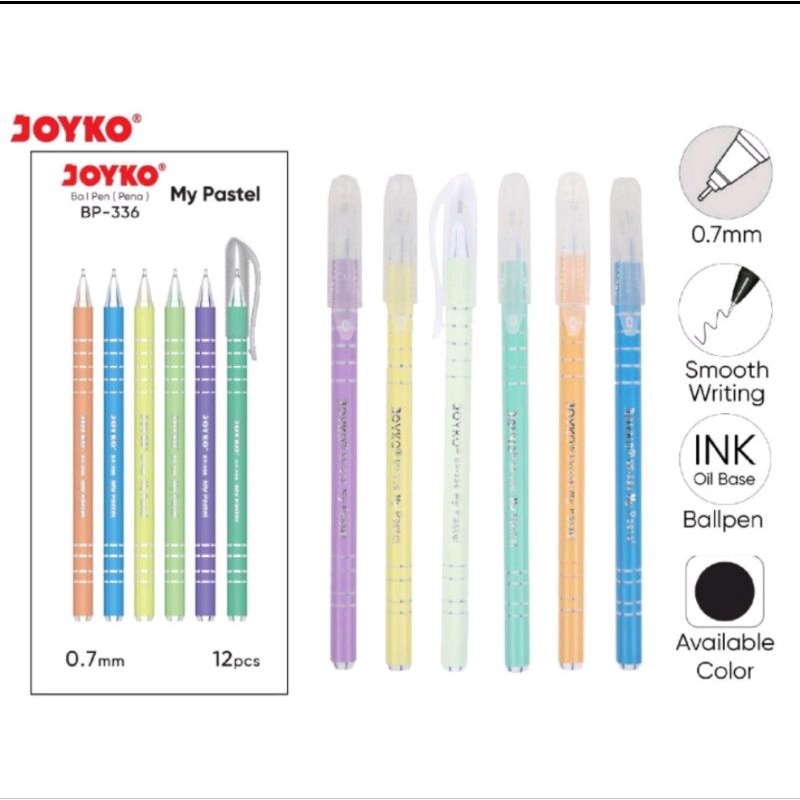 

Ball Pen Pulpen Pena Joyko BP-336 My Pastel 0.7 mm