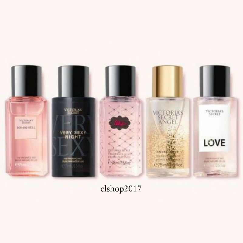 VICTORIA'S SECRET VS FINE FRAGRANCE BODY MIST 75 ML PENGHARUM BADAN DREAM ANGEL GOLD HEAVENLY VERY SEXY ORCHID SEA NIGHT FIRST LOVE CRUSH BOMBSHELL INTENSE SEDUCTION TEASE REBEL CANDY NOIR