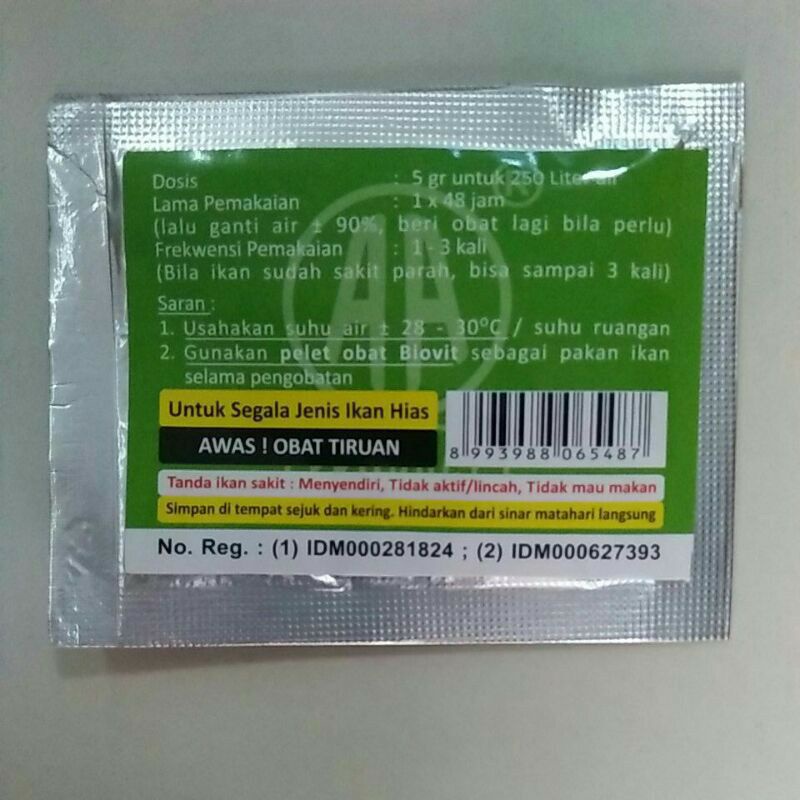 PROTIK OBAT IKAN ANTI PROTOZOA ANTI PARASIT IKAN HIAS HEXAMITA PERUT KEMBUNG BERAK PUTIH