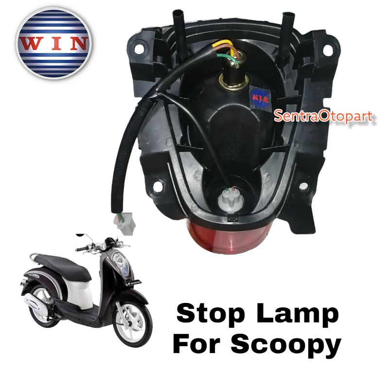 Stop lamp assy lampu stop scoopy karbu win