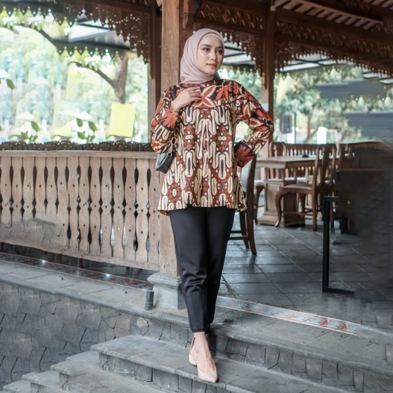 Blouse Batik Seruni Size S/M/L/XL/XXL - NairaBatik