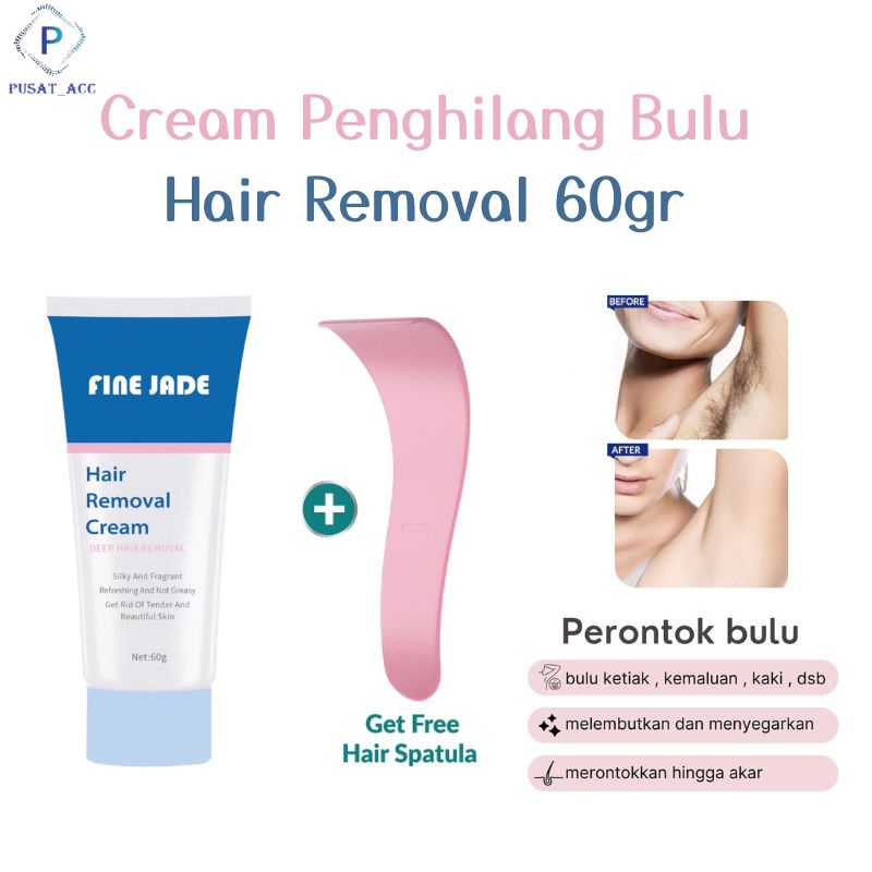 FJ6 - Removal Cream Normal Sensitive Skin Perontok/Penghilang Bulu Kaki Tangan Ketiak 60Gr