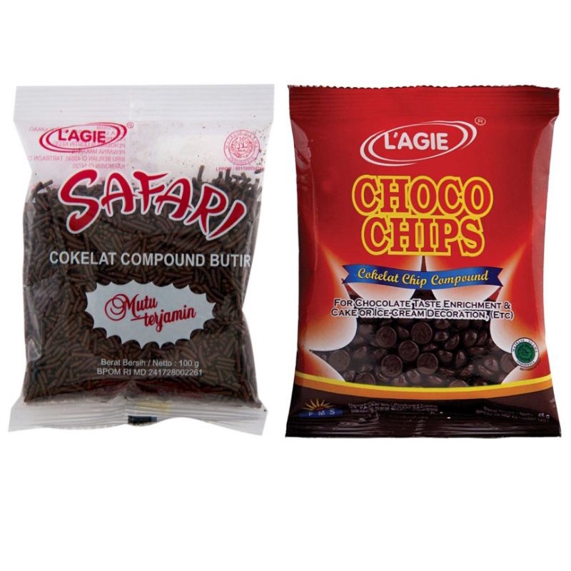 

L'agie choco chips safari hegel slag meses cokelat tabur Lagie