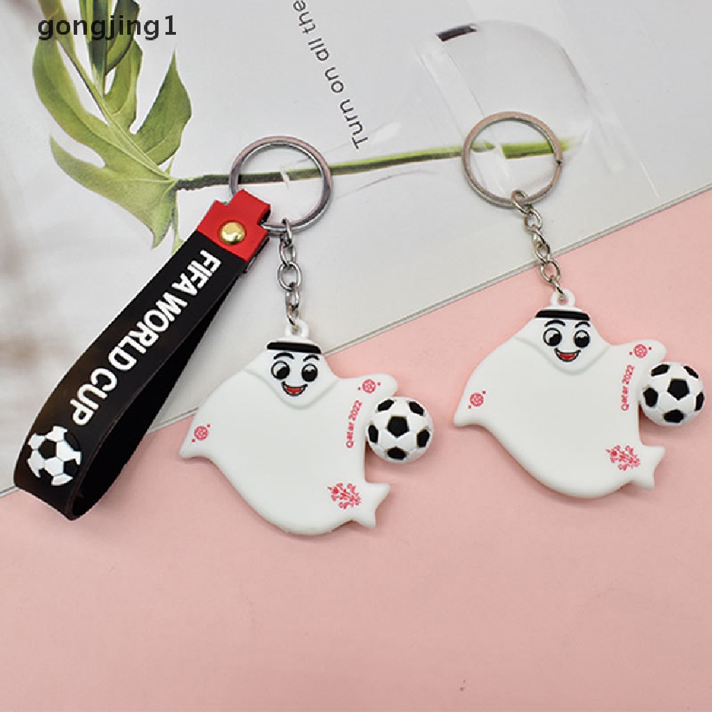 Ggg 2022 Gantungan Kunci Piala Dunia Fifa Untuk Fans Sepak Bola Pria Hadiah Maskot PVC Keyring ID