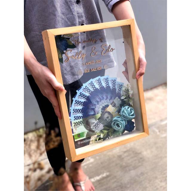 READY  mahar transparant | mahar simple elegant pernikahan 25x35cm bening rustik figura mahar sesera