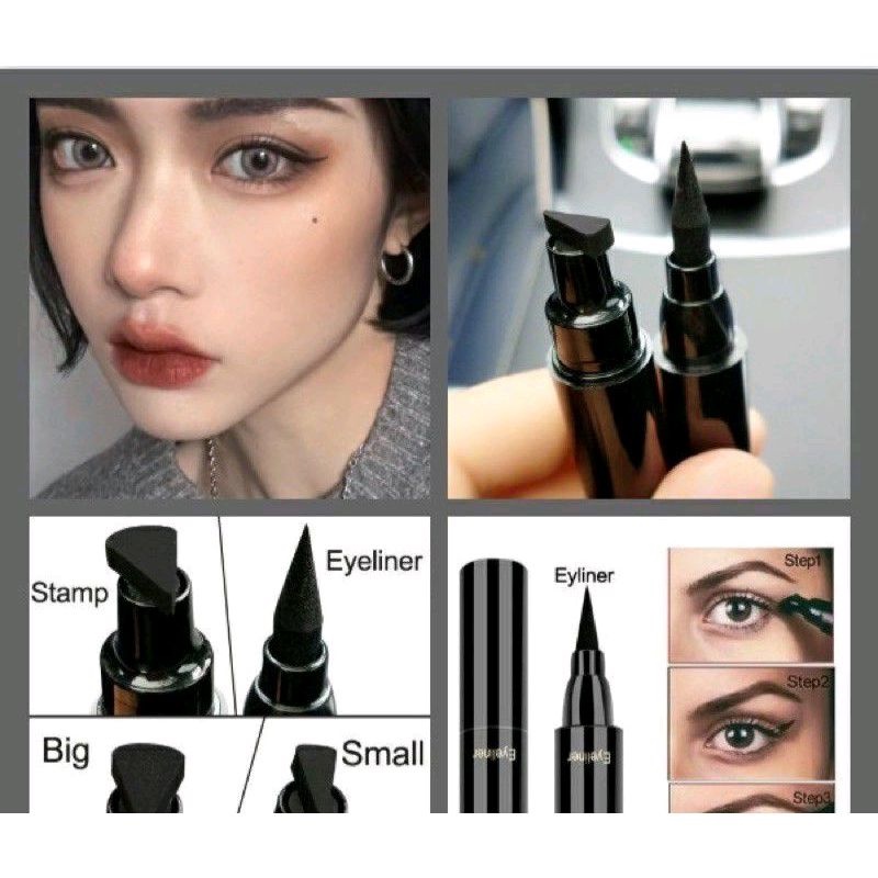 Eyeliner stamp 2in1 eyeliner spidol stamp eyeliner waterproof