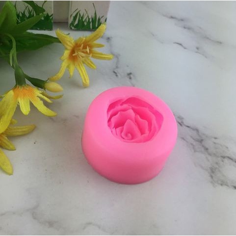 3D Silicon Mold Fondant Cake Decoration - Rose Flower Dia.3cm