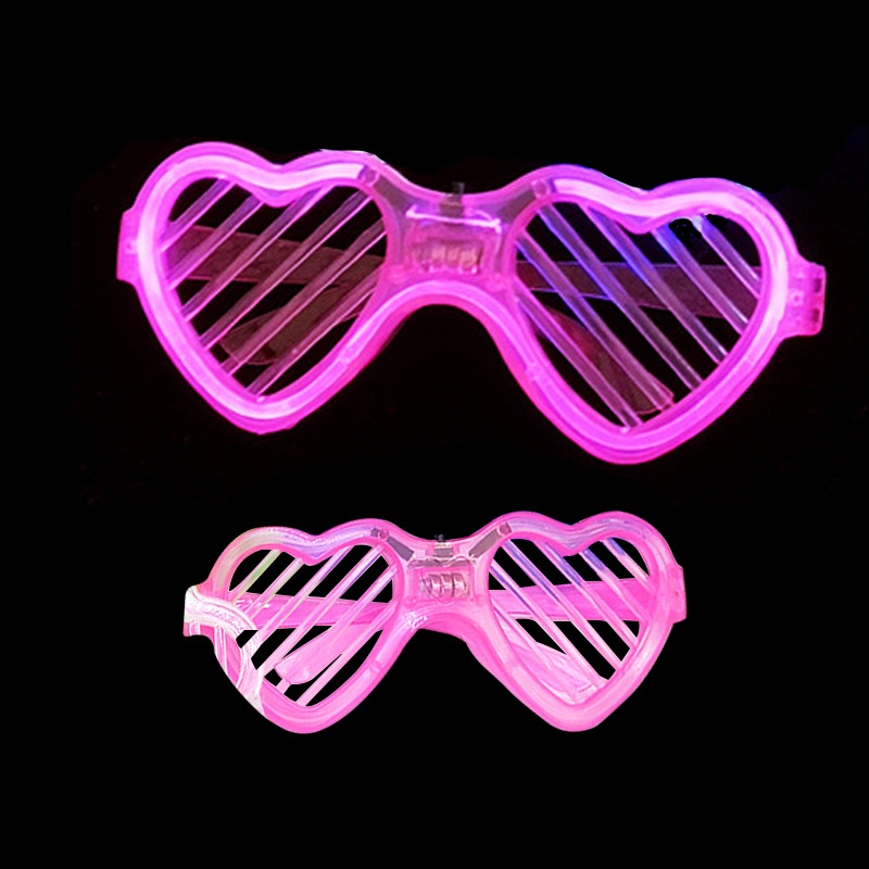 【antop】LED Kacamata Lampu Luminous Party Pesta Nyala Malam Colorful Eyeglass Aksesoris Fashion