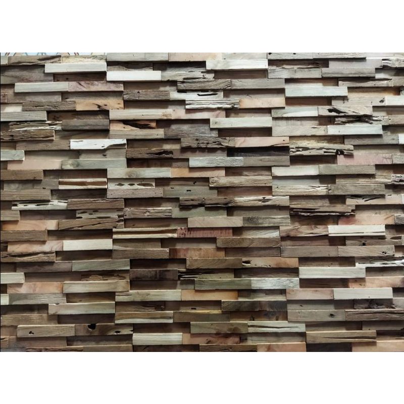Panel Dinding Kayu Jati 3d. Klasik Antikkan.