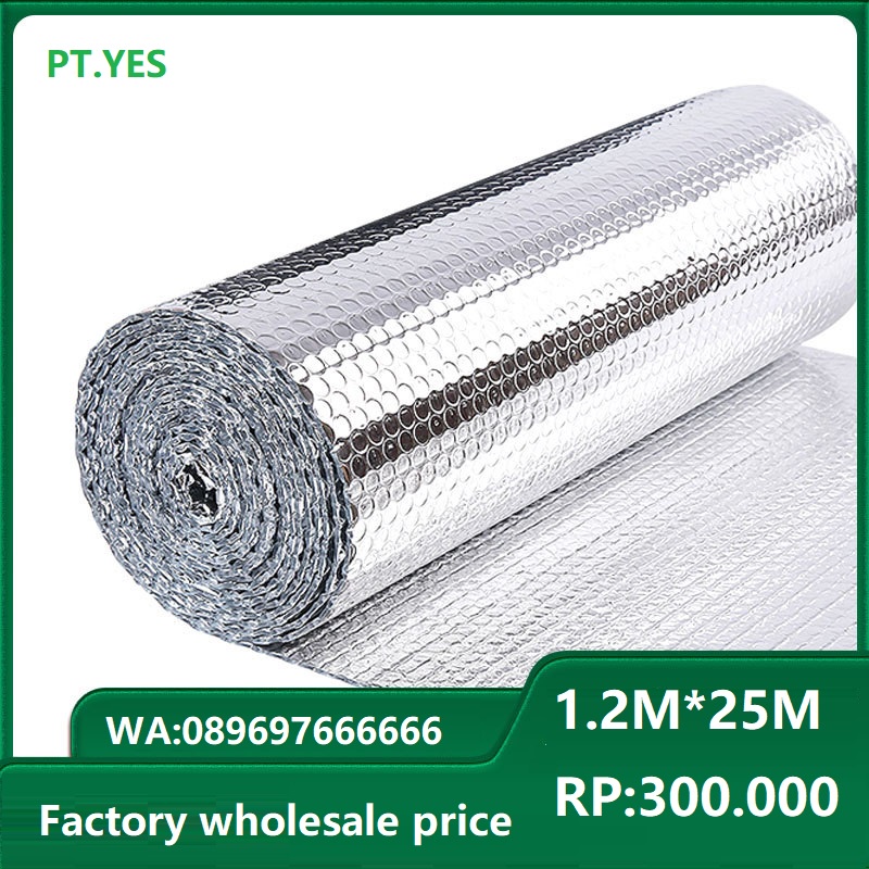 

Alumunium Foil Insulation Aluminium Bubble Double Side Insulasi Atap Rumah Peredam Panas Muka Alum