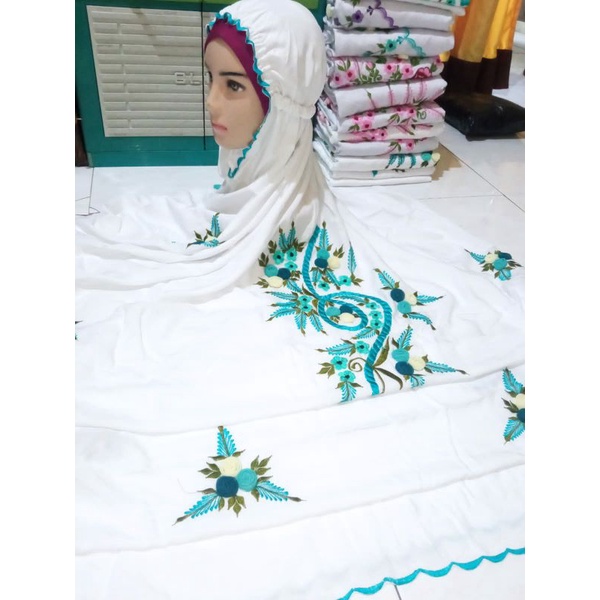 Mukena Terusan Rayon Bordir Tile