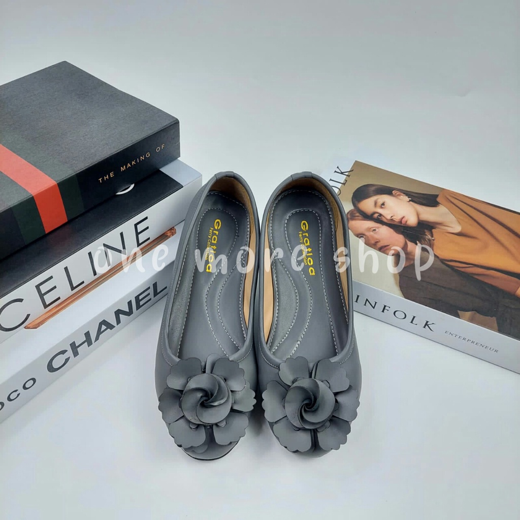 promo big sale 11-11 sepatu  flatshoes wanita BUNGA ROSE ap081