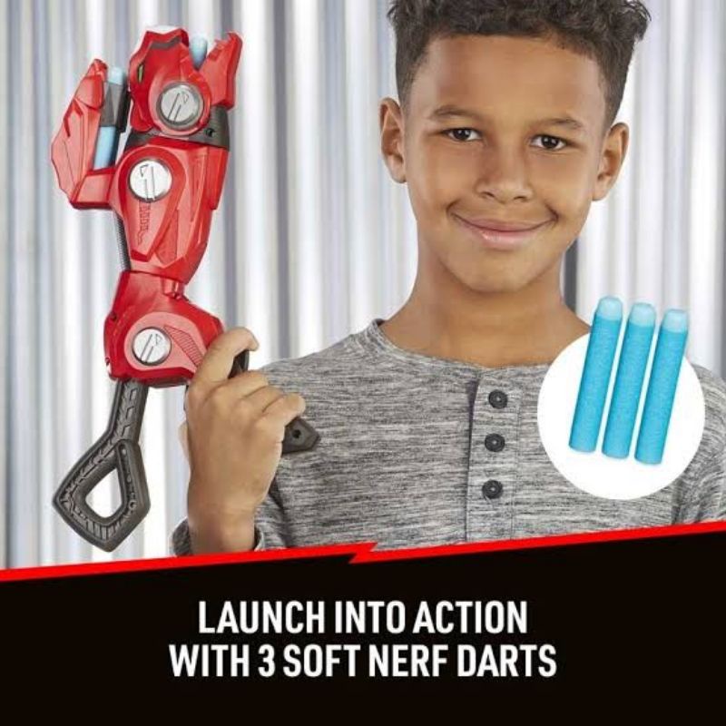 ori original hasbro Nerf cheetah beast blaster power rangers ranger merah red morphers mainan pistol anak laki cowok superhero hero super hadiah kado ultah kids kid toy toys boy boys gift present natal christmas tembak tembakan