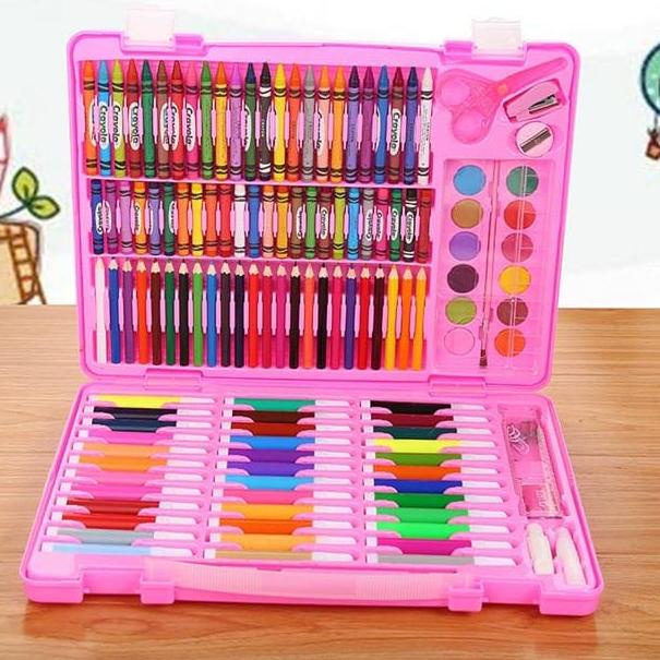 

[PRODUK CZCDK] Crayon Set 150pcs / Krayon Mewarnai Anak 150pcs / Pensil Warna Set 150pcs QQC