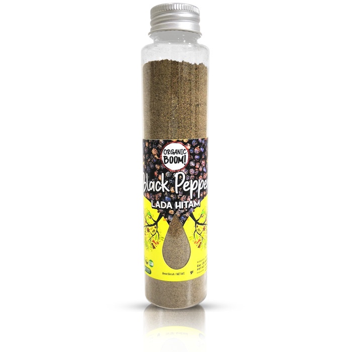 

Organic Boom! - Black Pepper Powder 50g Lada Hitam Bubuk
