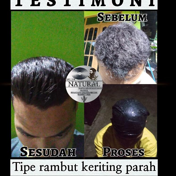 [KODE 4083] Pelurus rambut pria, permanen, ampuh tanpa alat catok