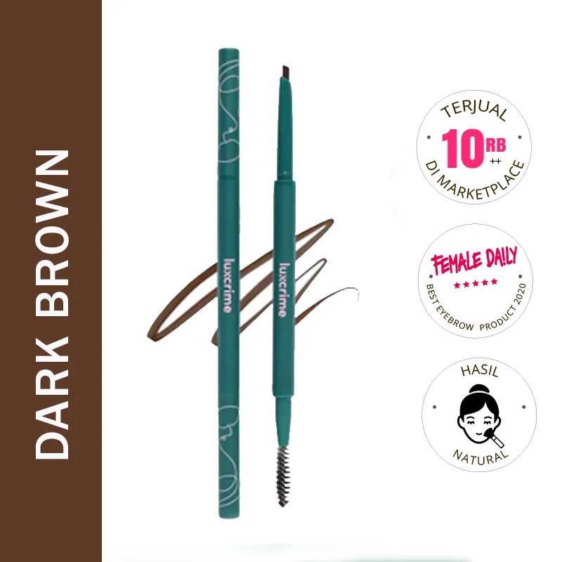 Luxcrime Slim Triangle Precision Brow Pencil - Dark Brown