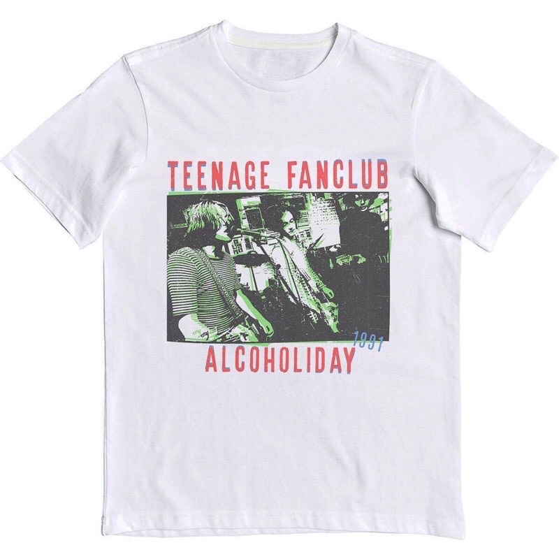 KAOS BAJU TEENAGE FANCLUB - ALCOHOLIDAY | T-SHIRT BAND TEENAGE FANCLUB | BAJU TEENAGE FUNCLUB VINTAG