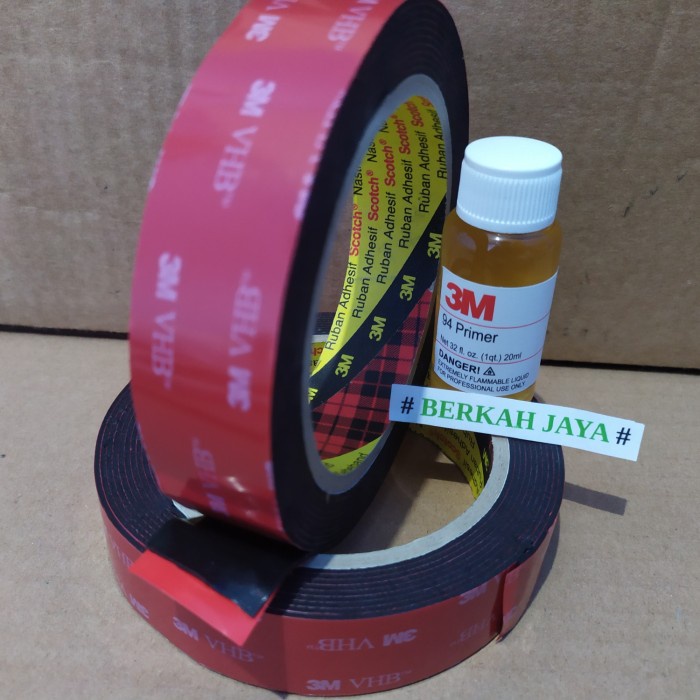 

Dabel tip 3m paling kuat + Primer 94 perekat double tape 3M