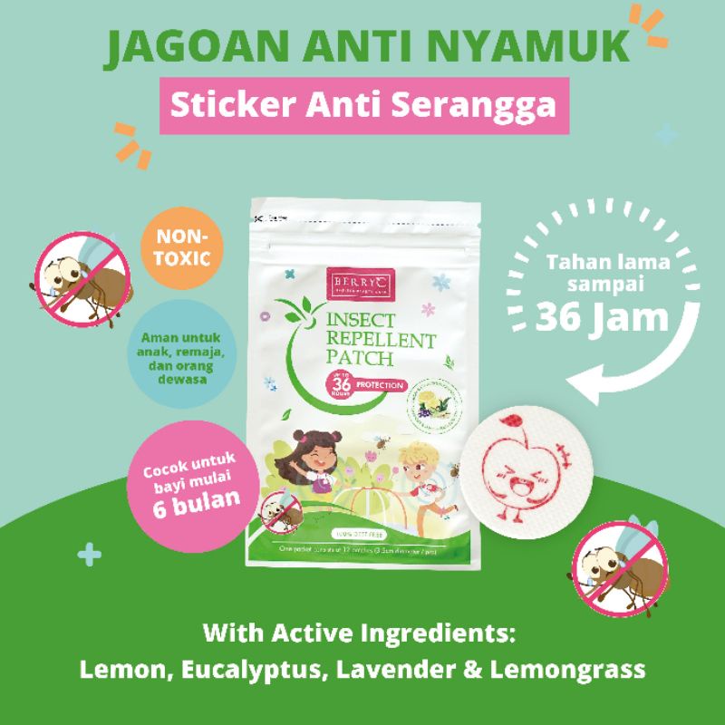 Berry C Insect Repellent Stiker Anti Nyamuk