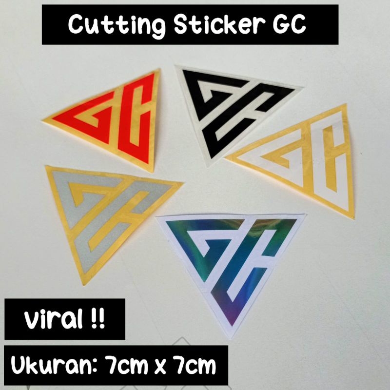 sticker cutting / CUTING STIKER VIRAL GC MOTOR HITS GERCEP ( Gerak Cepat) untuk helm dan body motor minim pembelanjaan 5pcs bisa campur stiker lainnya