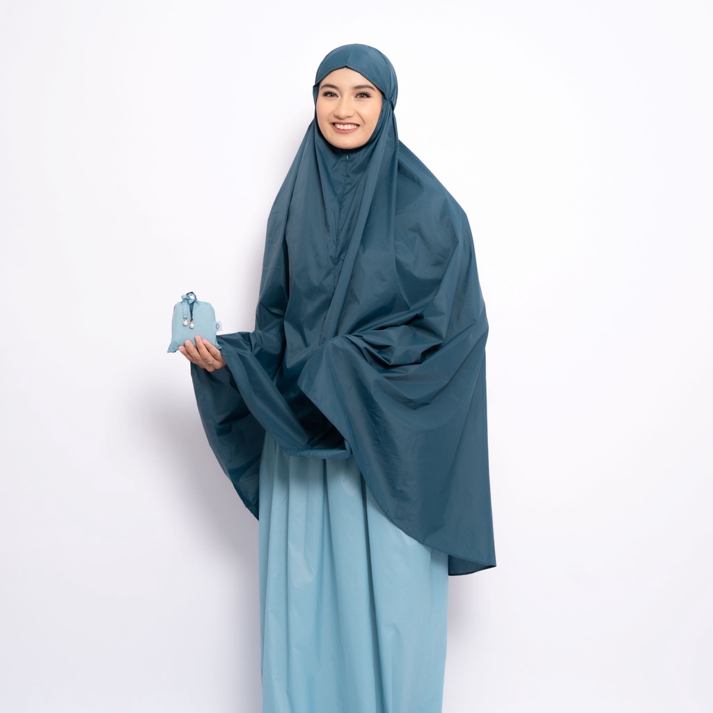 ALIF MUKENA MINI TWO TONE PARASUT PREMIUM KOREA TRAVEL - RIVERSIDE ( MKN-330 )