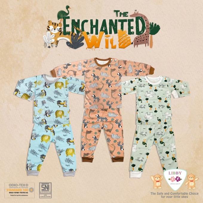 LIBBY BABY 3 SETELAN PANJANG S M L 2L XL XXL PIYAMA ANAK LIBBY BABY