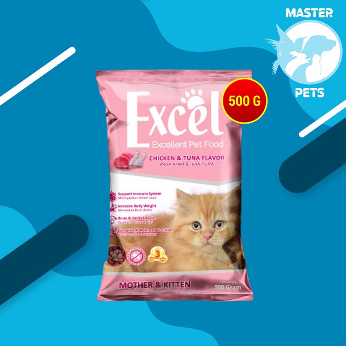 Excel Cat Food 500 Gram Makanan Kucing murah Donat ikan rasa tuna  500gr